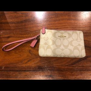 Coach double zip wristlet NWOT